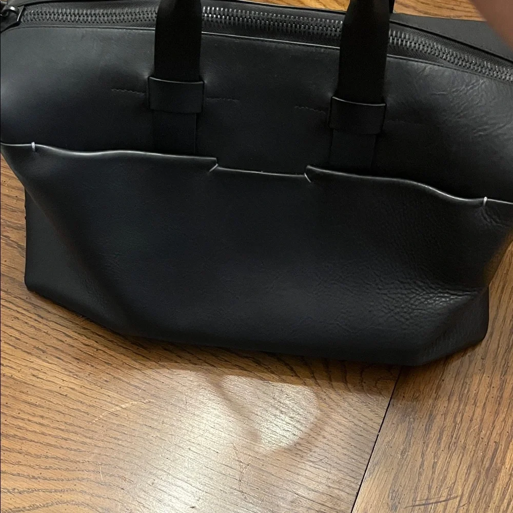 Black TROUBADOUR‎ Leather Duffle